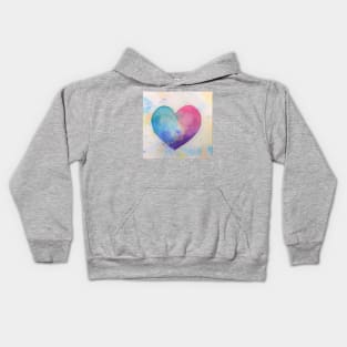 Heart Fault Line Kids Hoodie